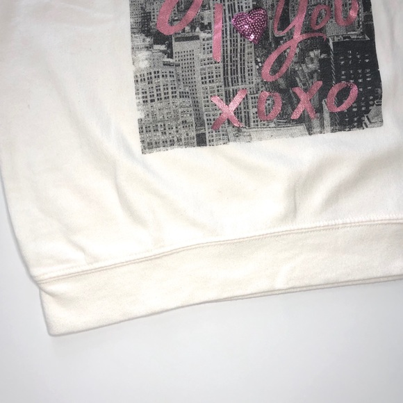 Forever 21 Girls Ivory NY ❤️Sweatshirt Size 9-10 - Picture 7 of 7